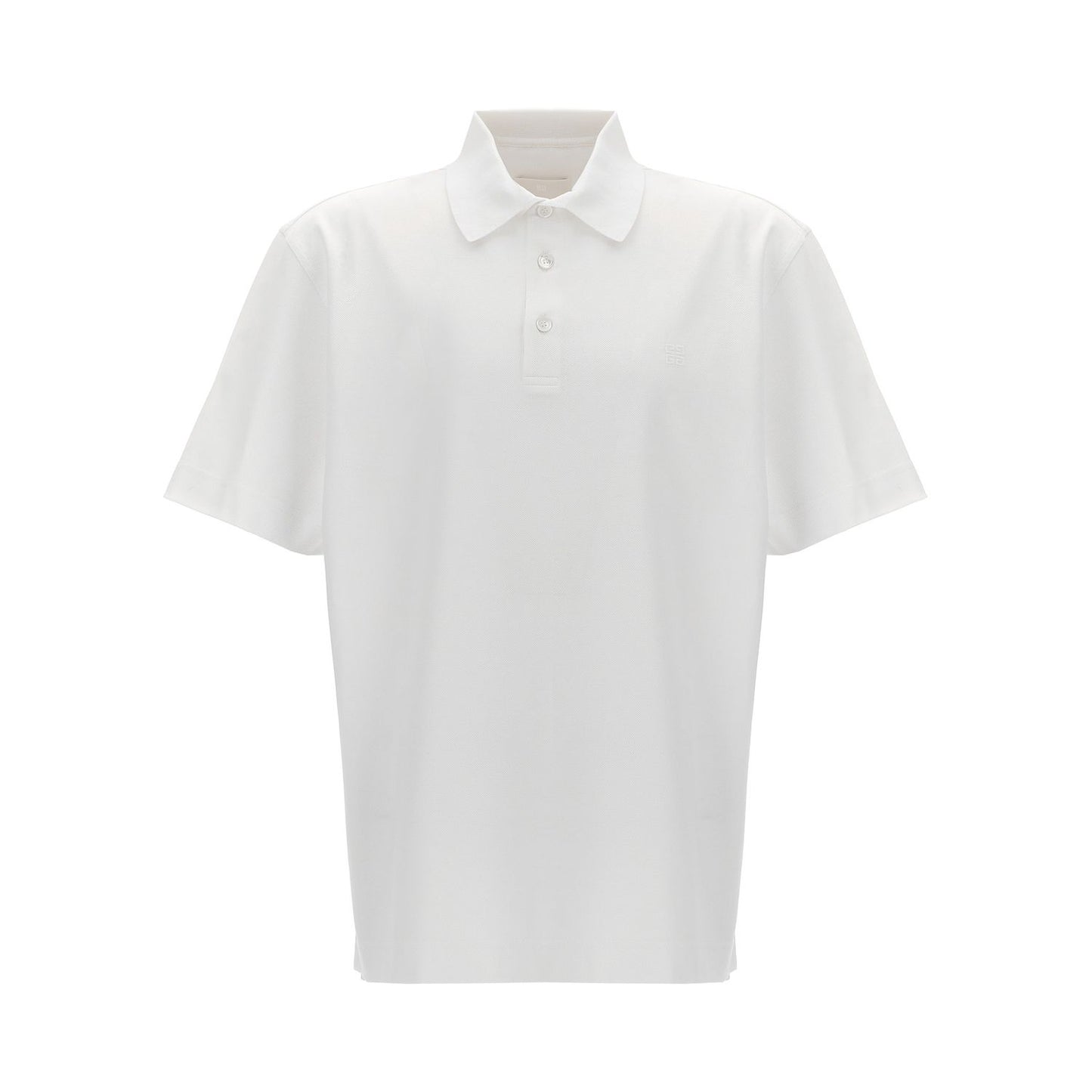 Givenchy White Cotton Polo Shirt