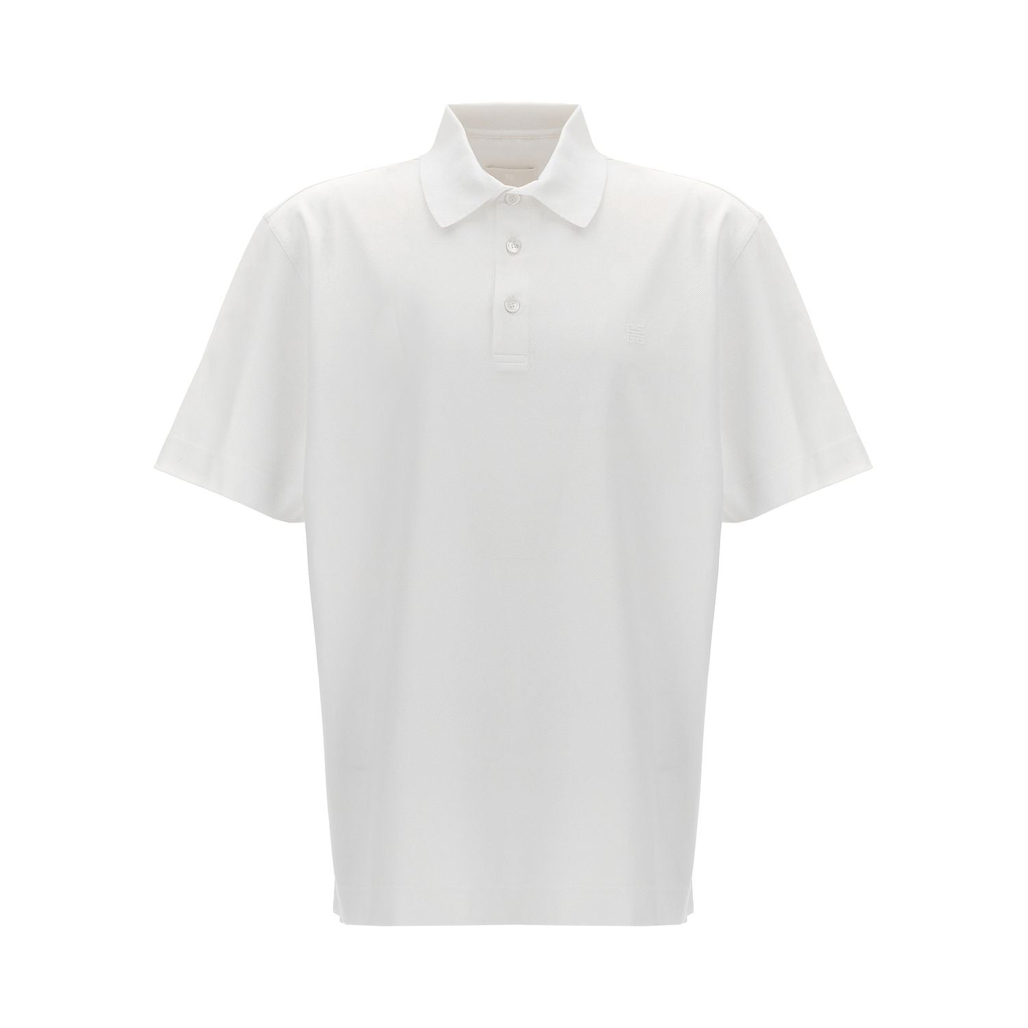Givenchy White Cotton Polo Shirt