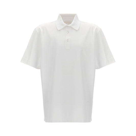 Givenchy White Cotton Polo Shirt