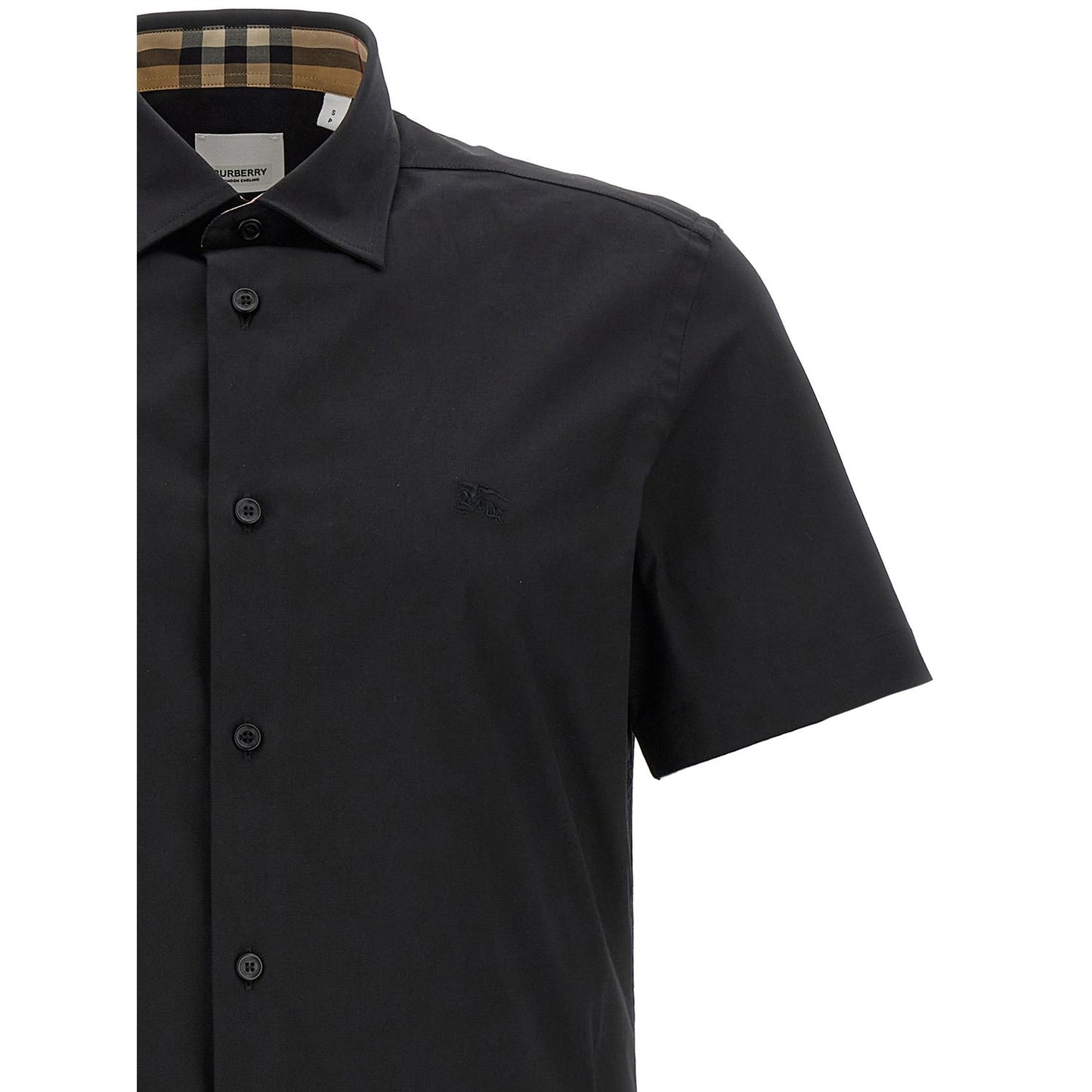 Burberry Black Cotton Blouse