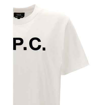 A.P.C. White Cotton T-Shirt