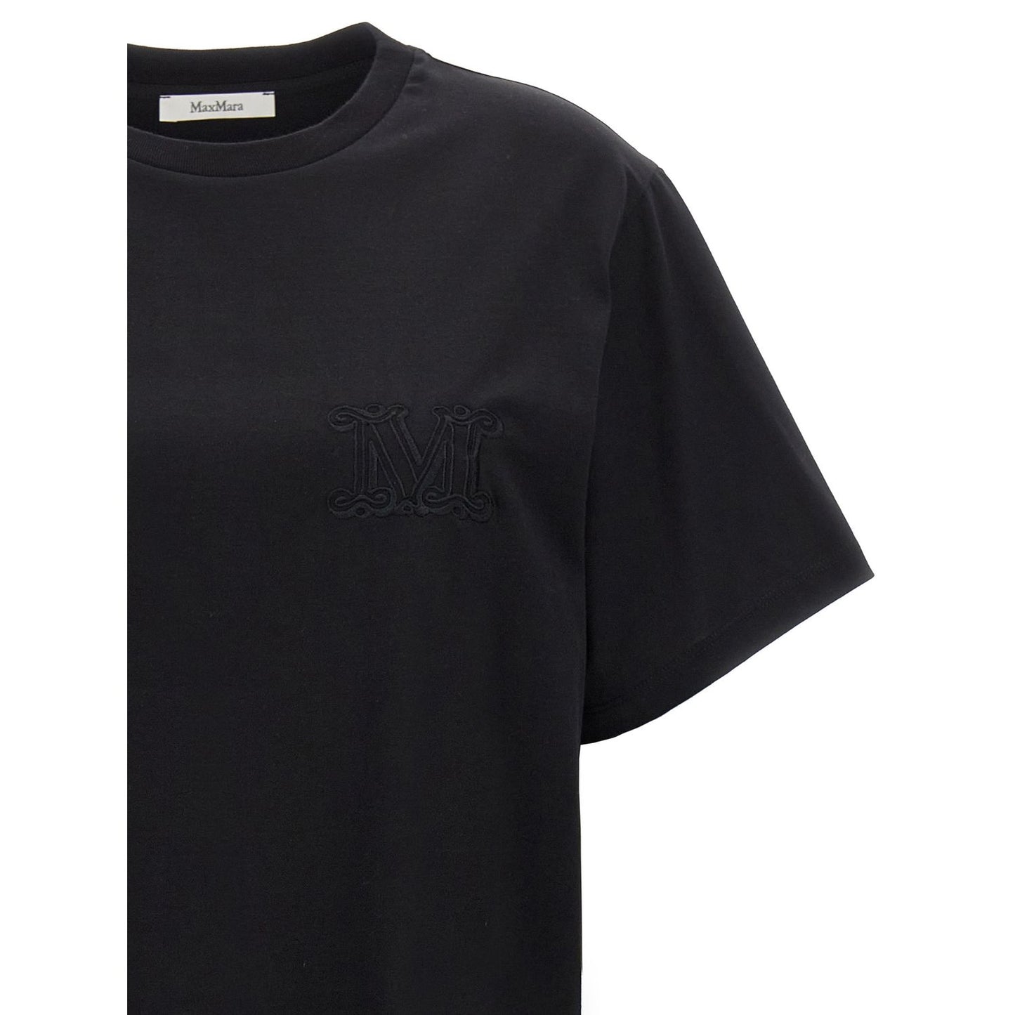 Max Mara Black Cotton T-Shirt