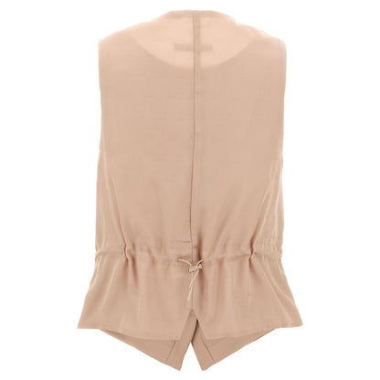 Max Mara Multicolor Acetate Sleeveless Jacket