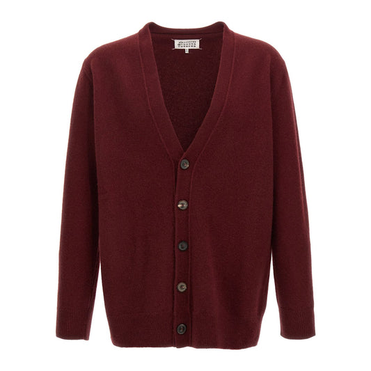 Maison Margiela Bordeaux Wool Cardigan