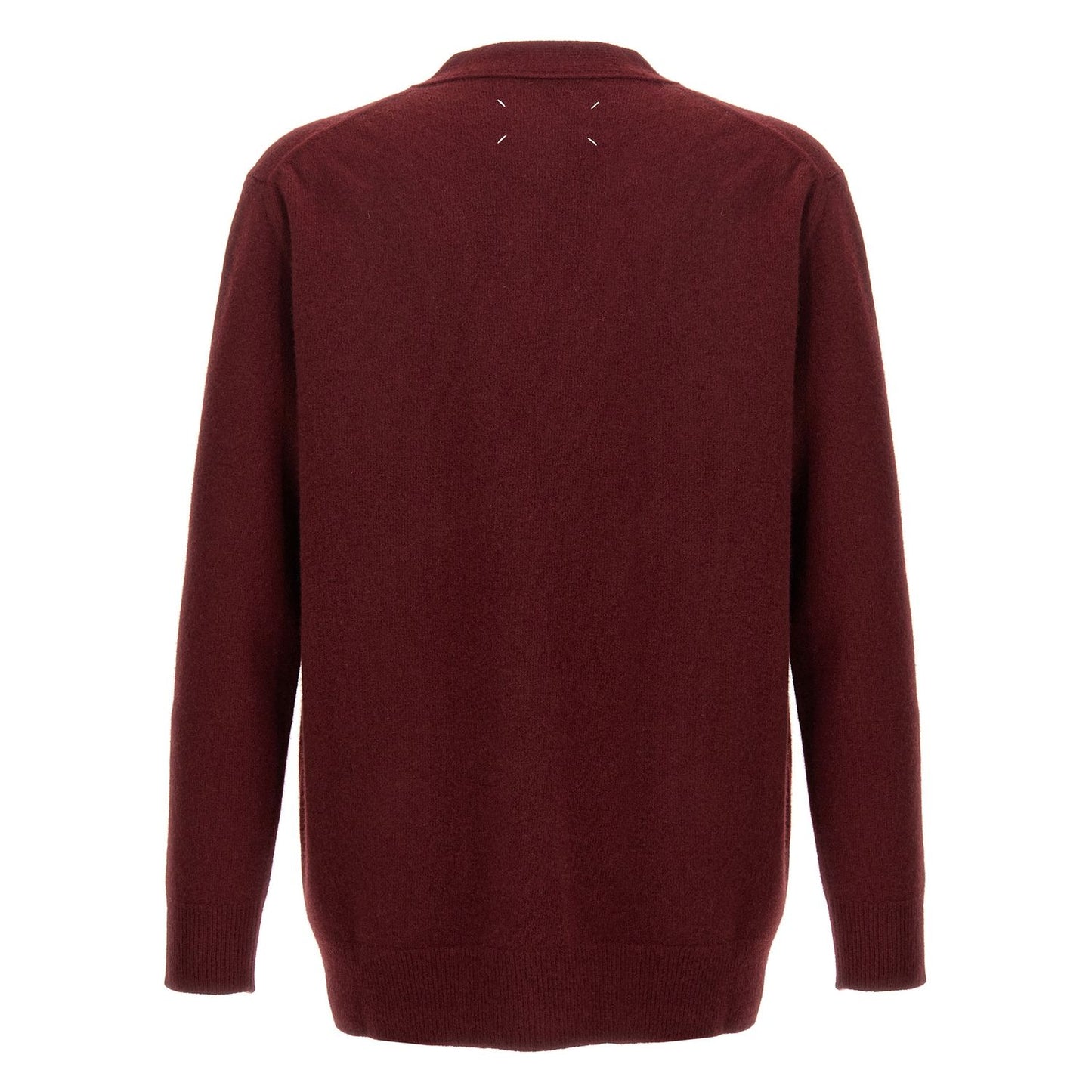 Maison Margiela Bordeaux Wool Cardigan