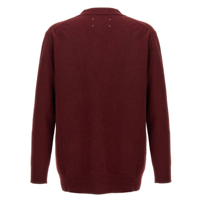 Maison Margiela Bordeaux Wool Cardigan
