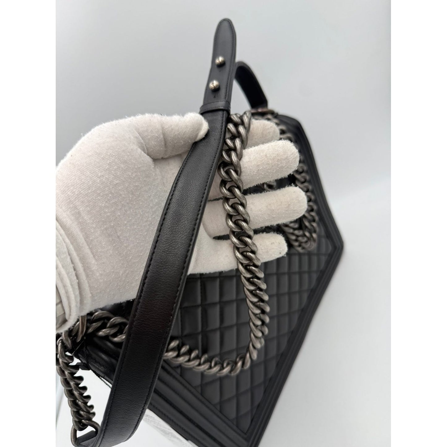 Chanel Bicolor Leather Handbag