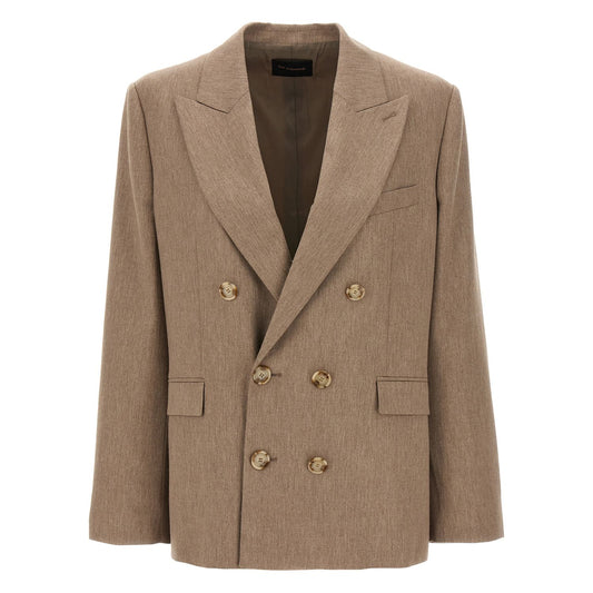The Andamane Beige Viscose Blazer
