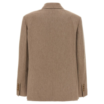 The Andamane Beige Viscose Blazer