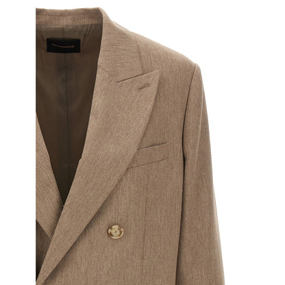 The Andamane Beige Viscose Blazer