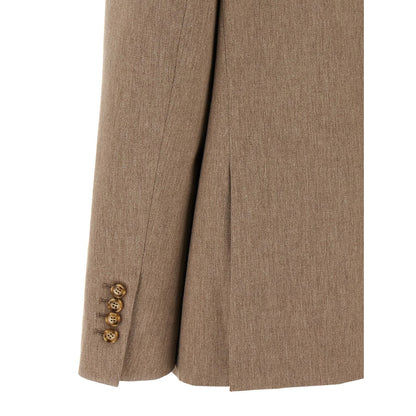 The Andamane Beige Viscose Blazer