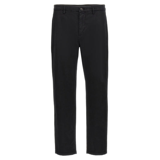 Department 5 Black Cotton Casual Pants