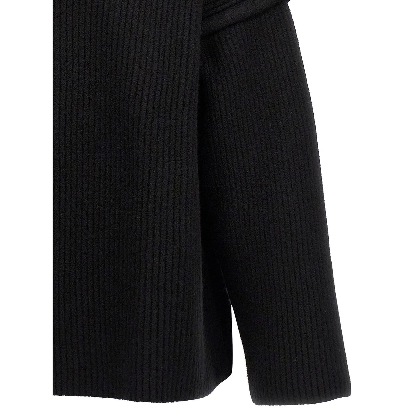 Jil Sander Black Wool Cardigan