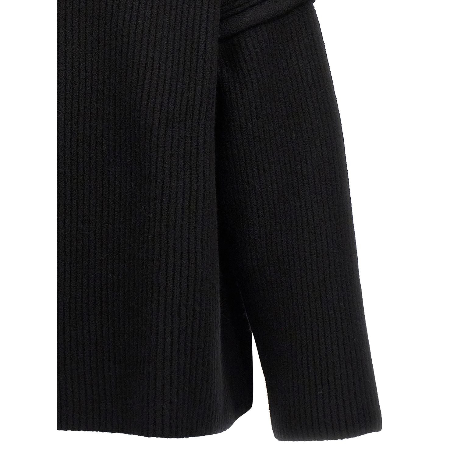 Jil Sander Black Wool Cardigan