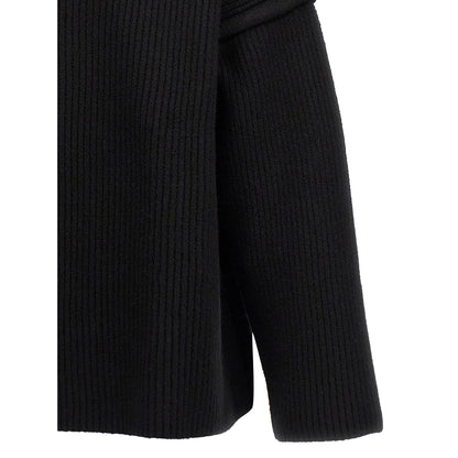 Jil Sander Black Wool Cardigan