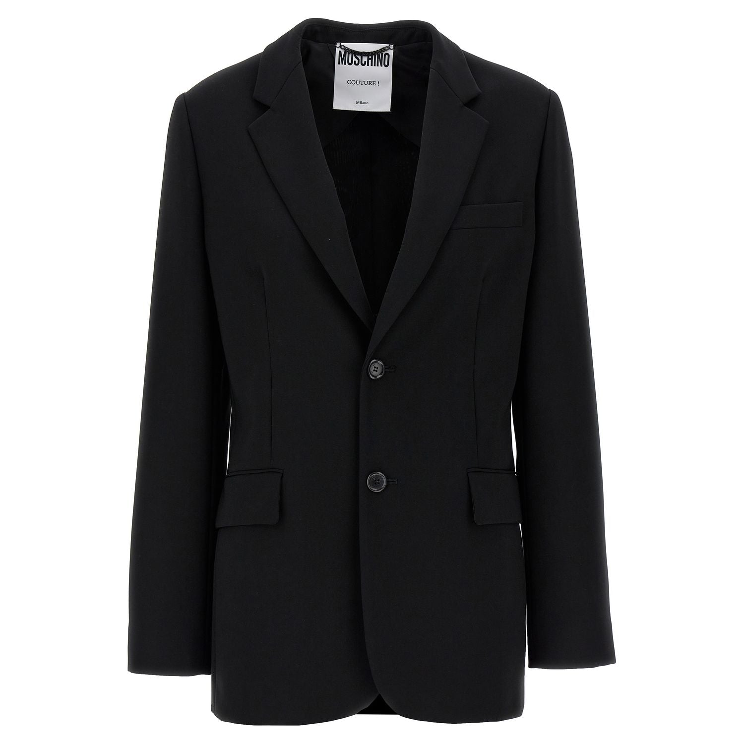 Moschino Black Polyester Blazer