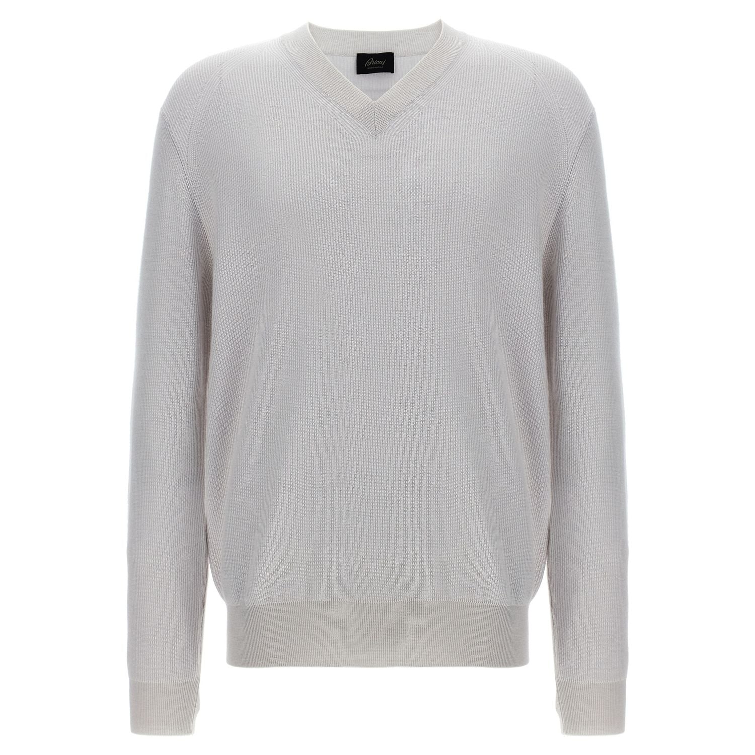 Brioni White Cashmere Cardigan