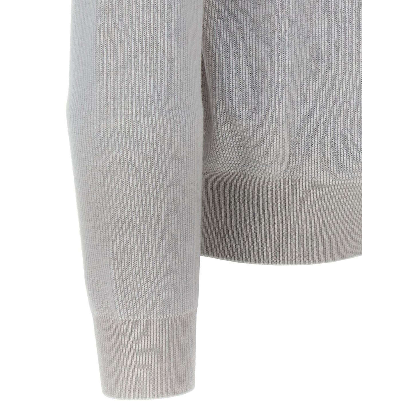 Brioni White Cashmere Cardigan