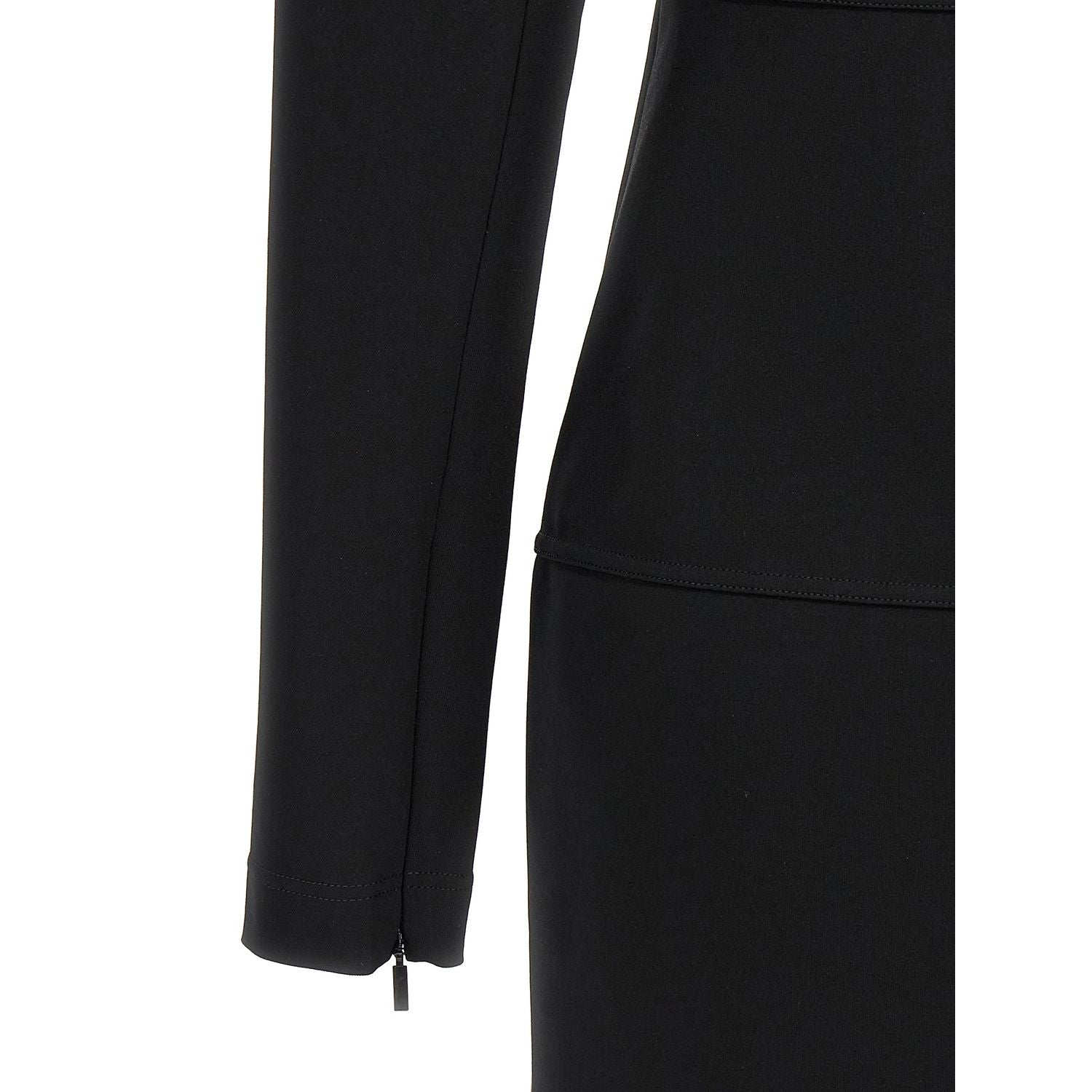 Fendi Black Viscose Midi Dress