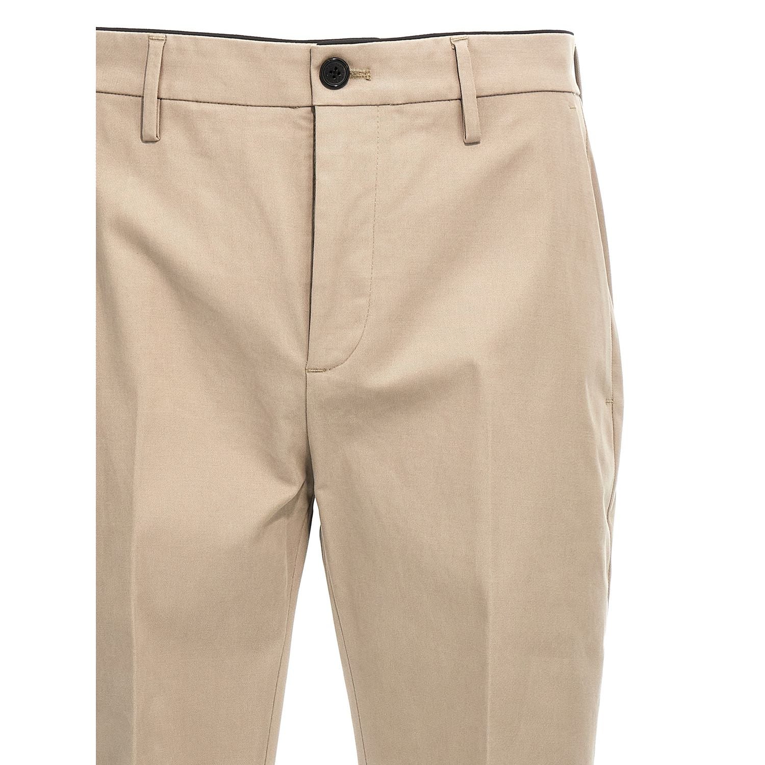Department 5 Beige Cotton Casual Pants