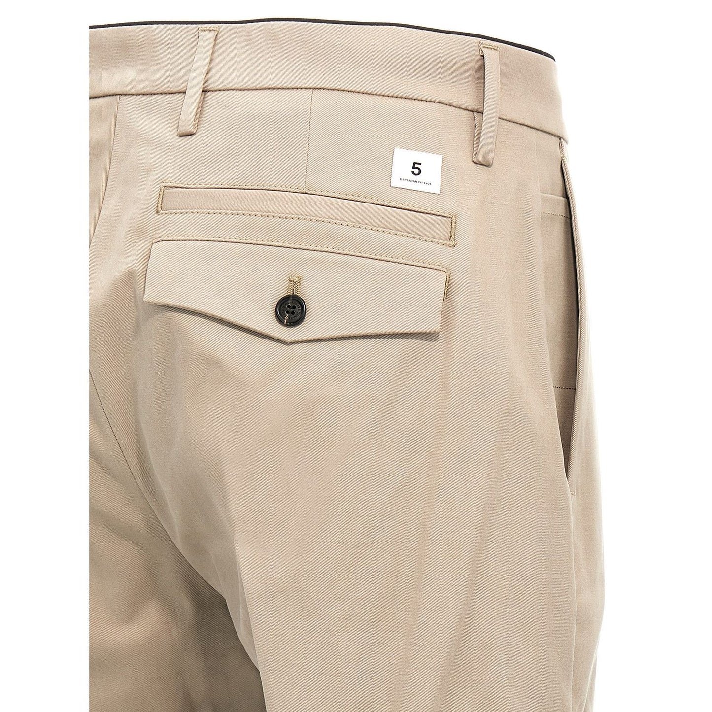 Department 5 Beige Cotton Casual Pants