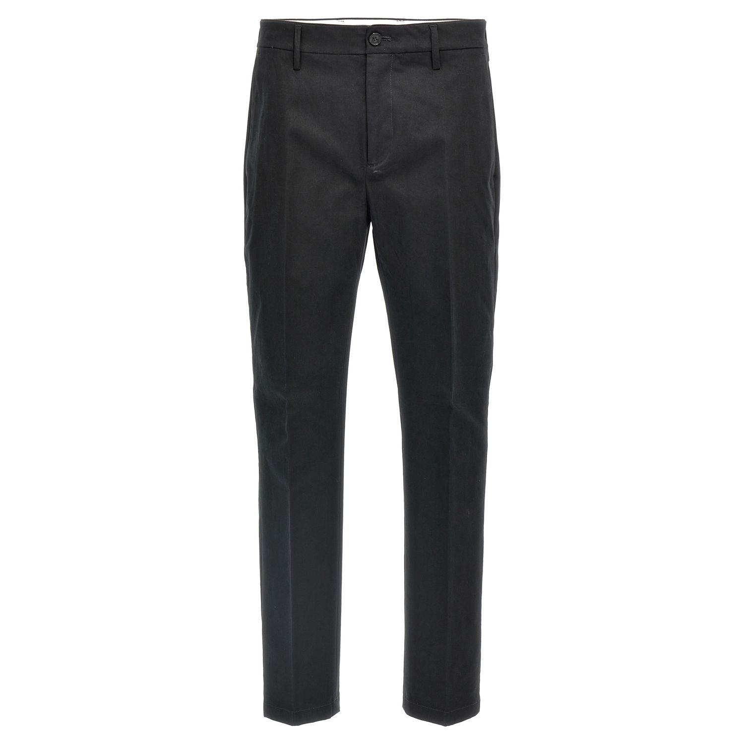 Department 5 Black Cotton Casual Pants