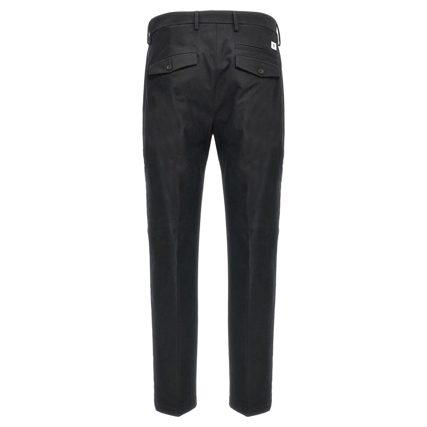 Department 5 Black Cotton Casual Pants