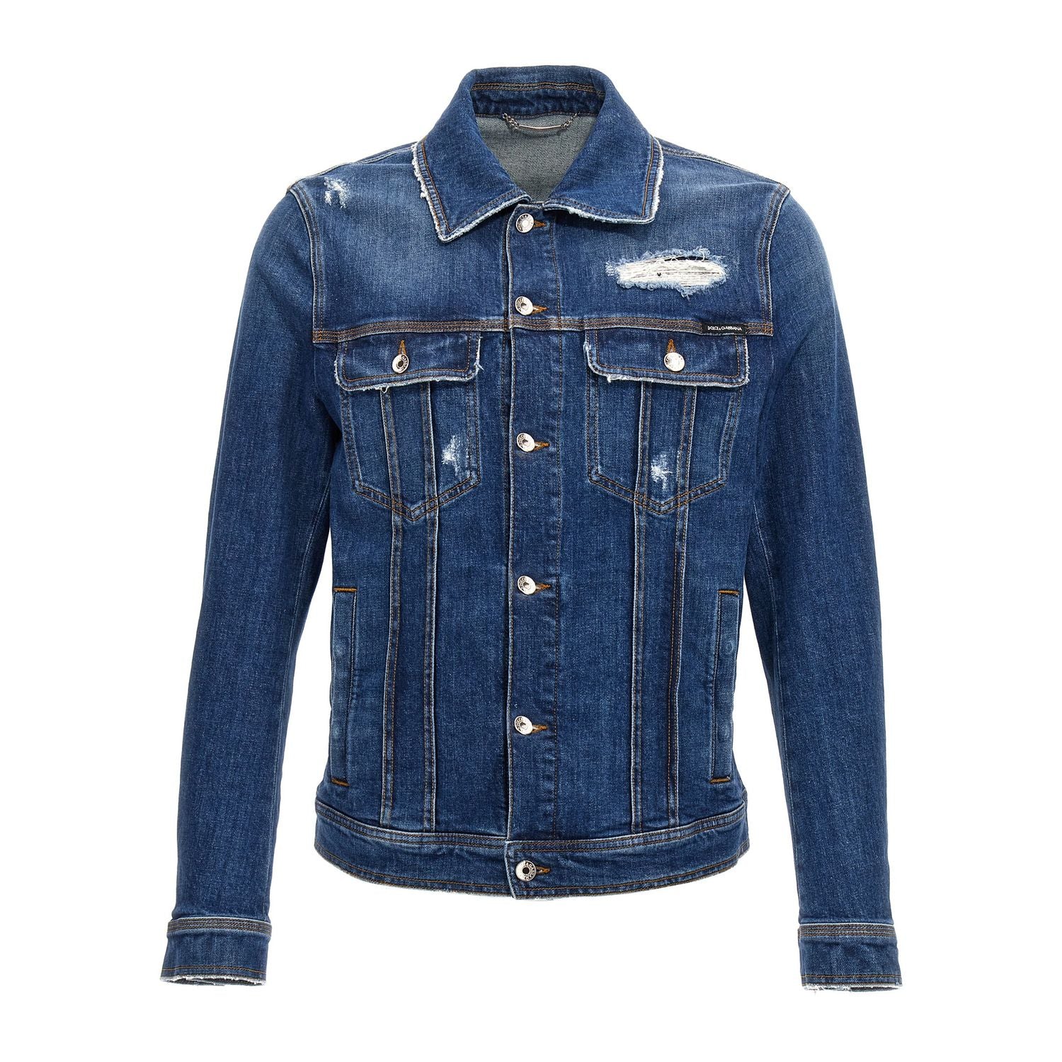 Dolce & Gabbana Blue Cotton Denim Jacket