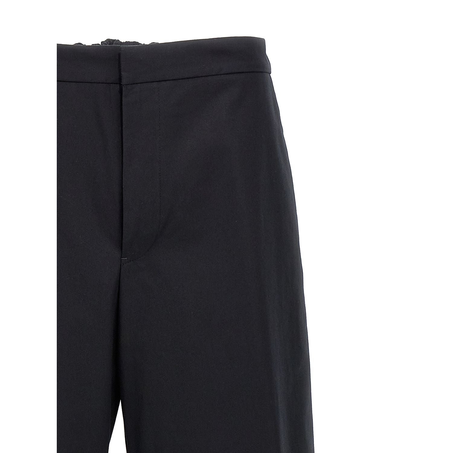 Jil Sander Blue Cotton Casual Pants