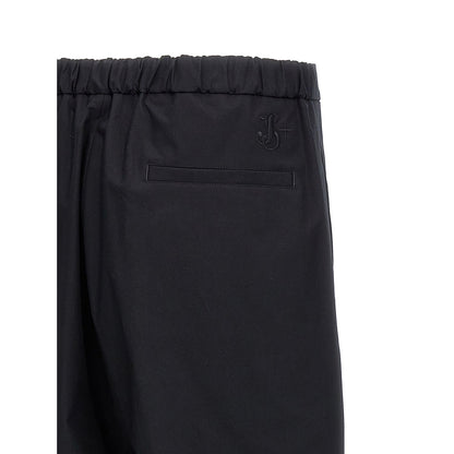 Jil Sander Blue Cotton Casual Pants