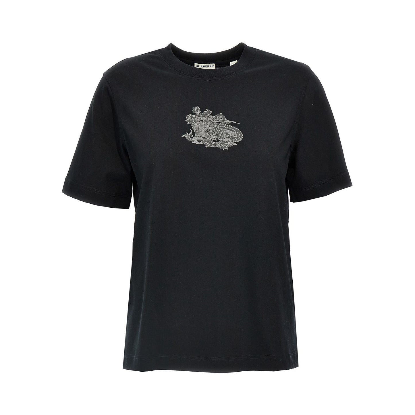 Burberry Black Cotton T-Shirt
