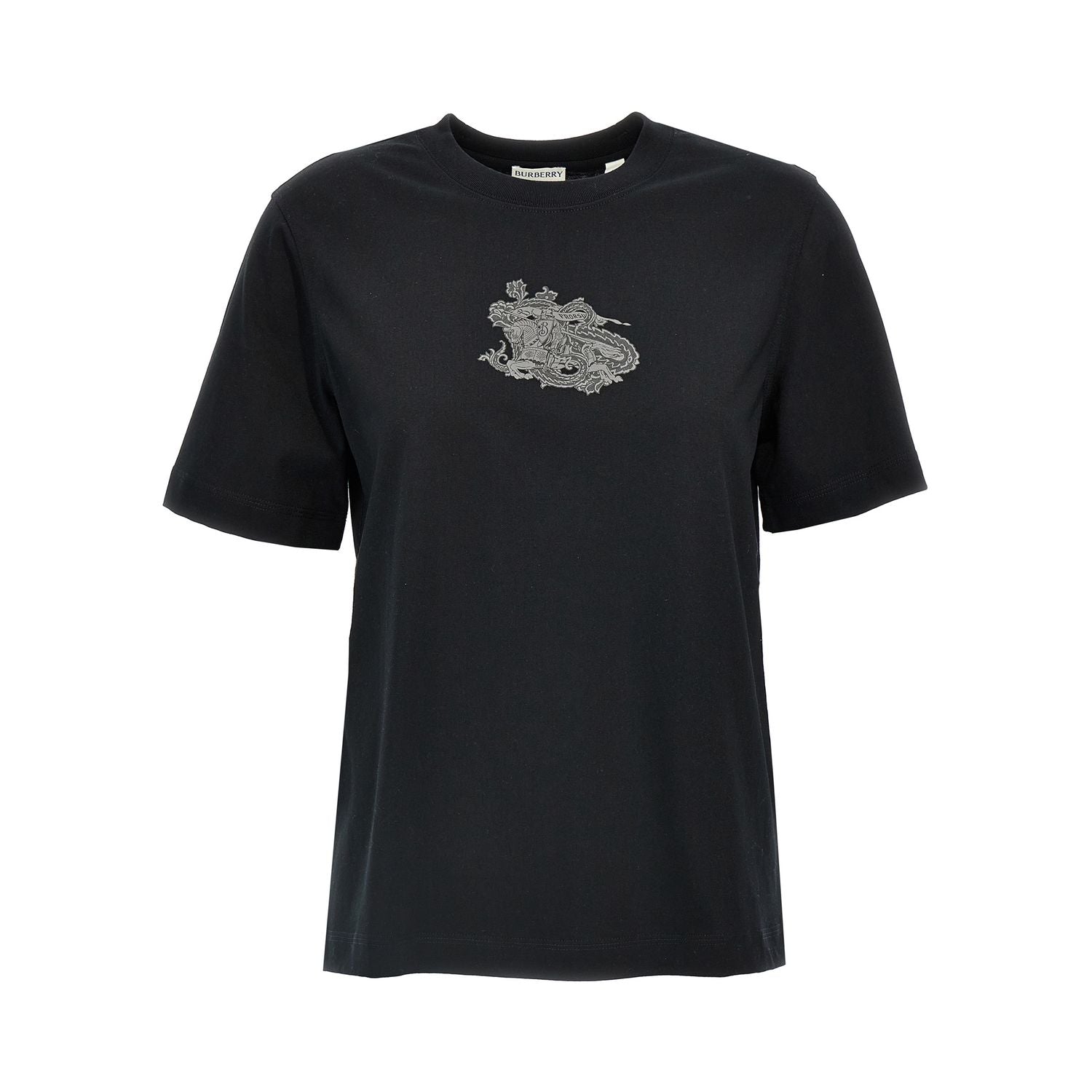 Burberry Black Cotton T-Shirt