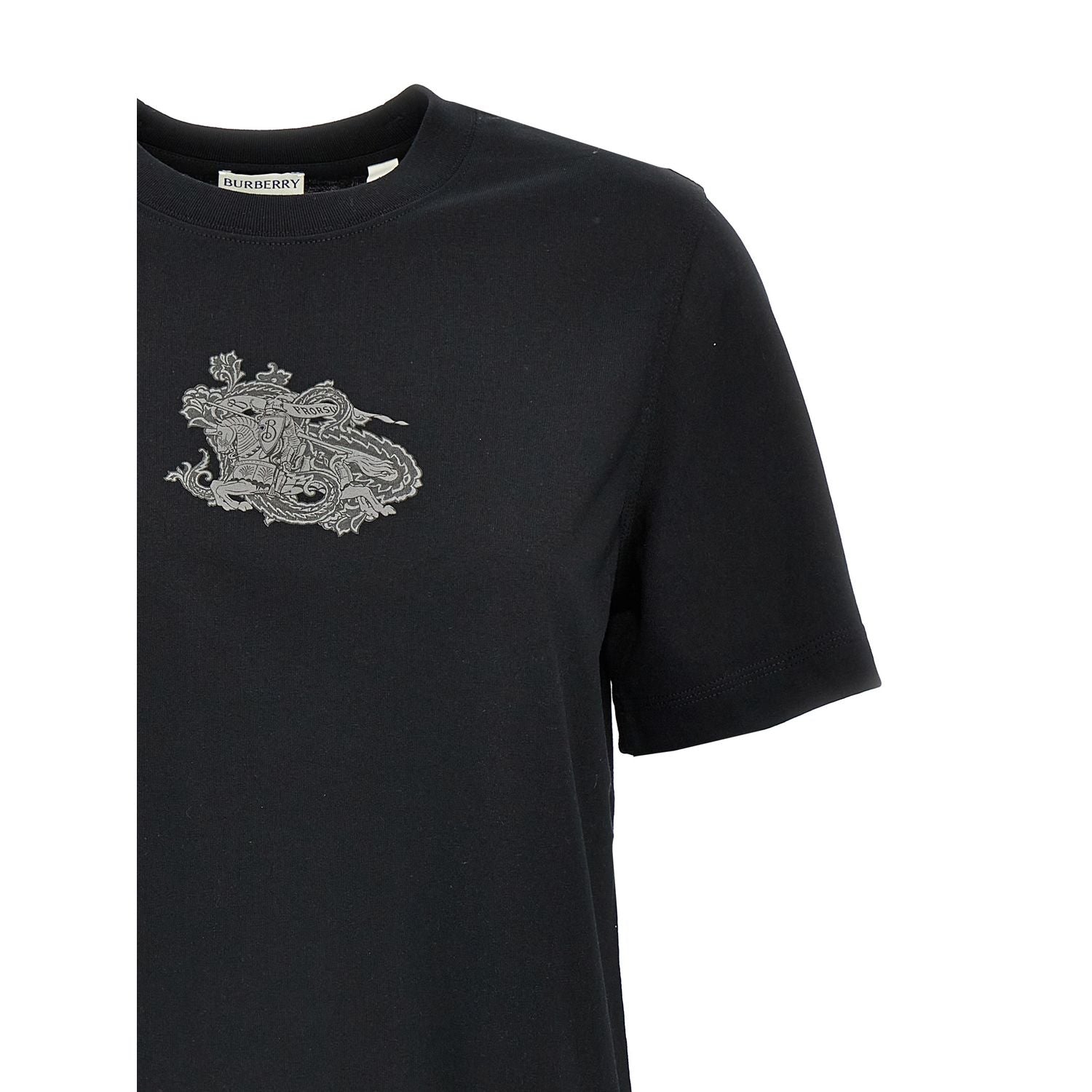 Burberry Black Cotton T-Shirt