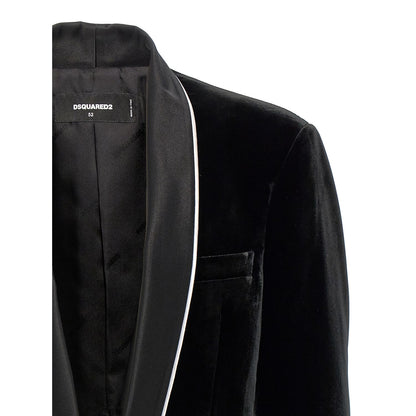 Dsquared² Black Viscose Blazer