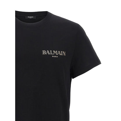 Balmain Black Organic Cotton T-Shirt