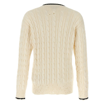Marni White Cotton Cardigan