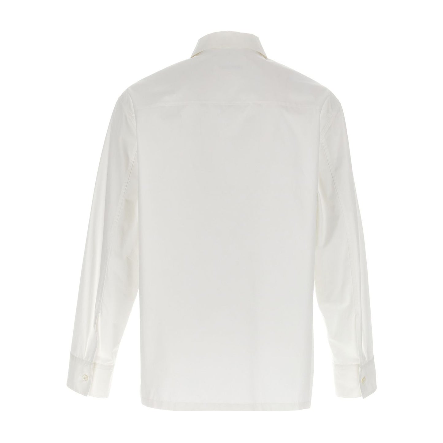 Jil Sander White Cotton Blouse