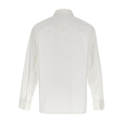 Jil Sander White Cotton Blouse