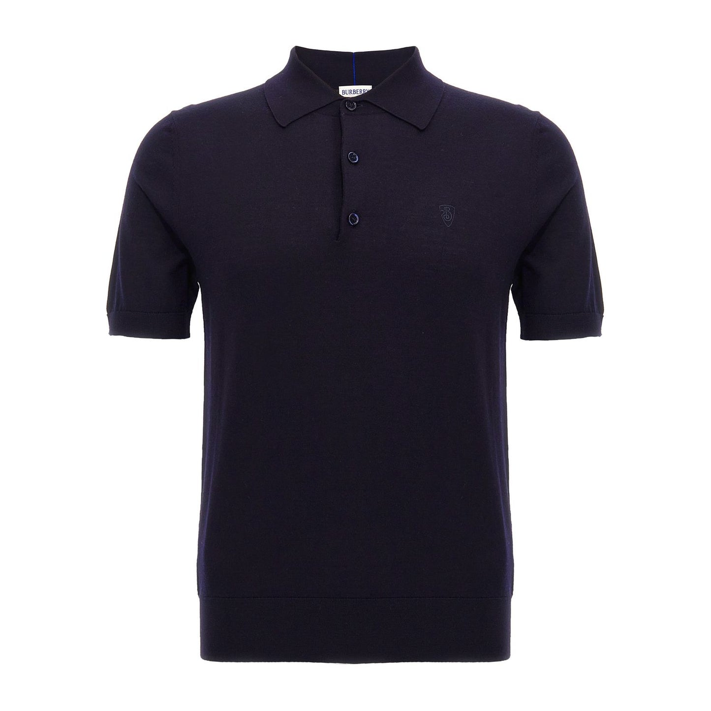 Burberry Blue Wool Polo Shirt