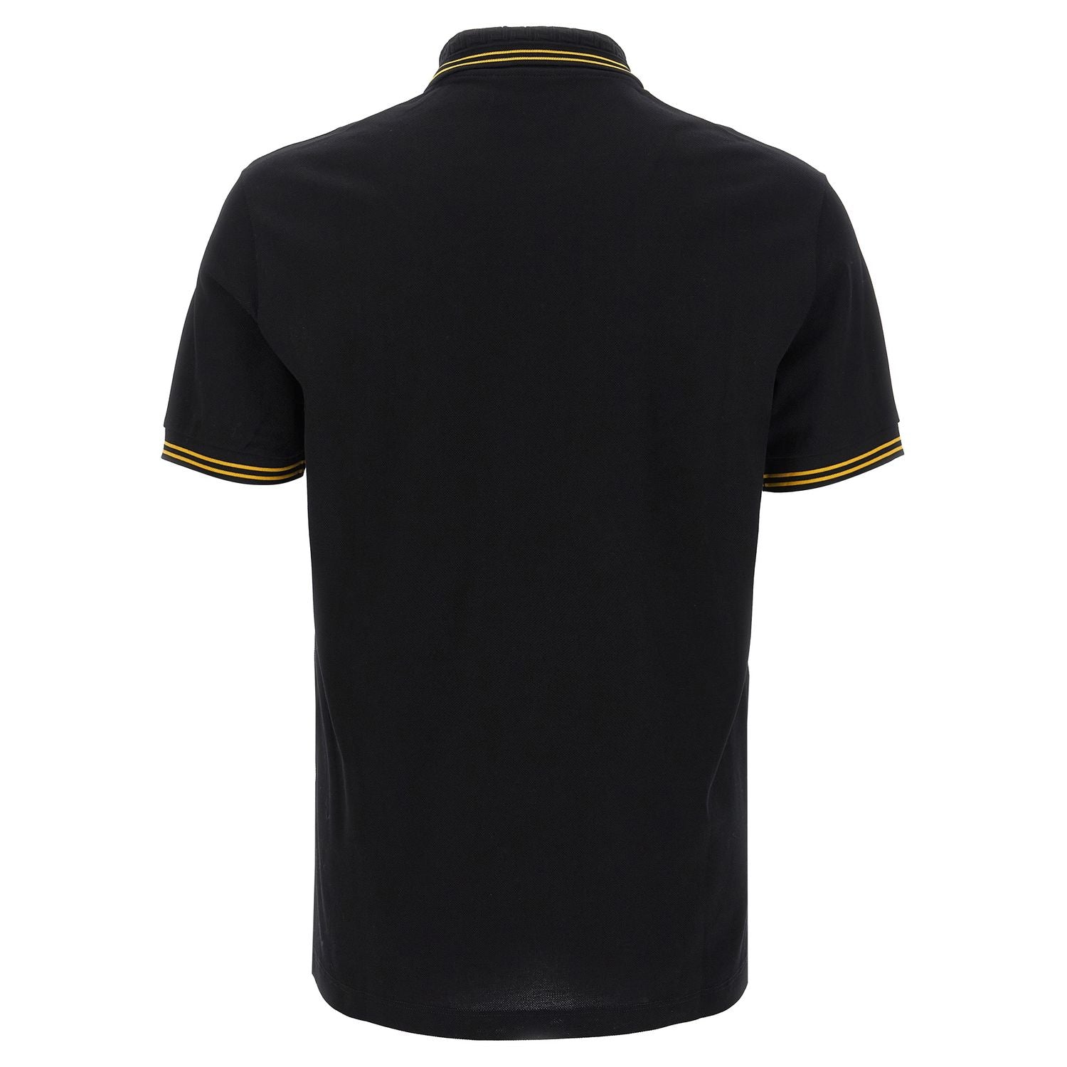 Versace Black Cotton Polo Shirt
