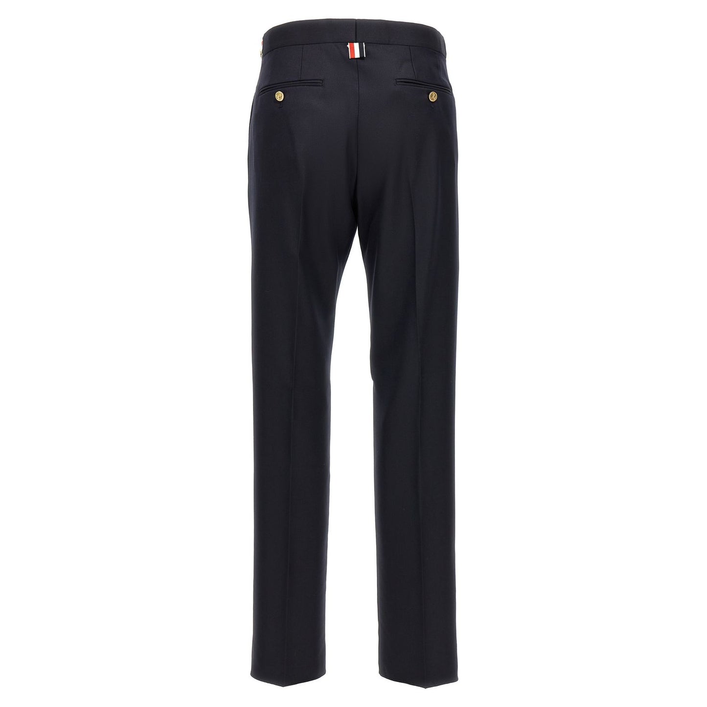 Thom Browne Blue Wool Casual Pants