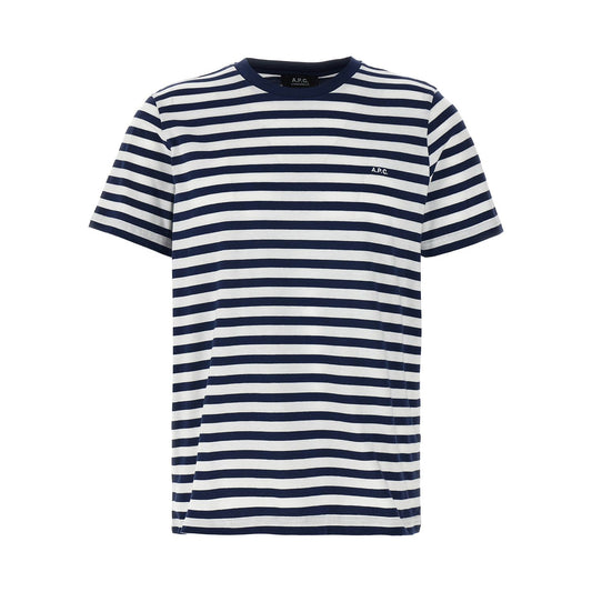A.P.C. Blue Cotton T-Shirt