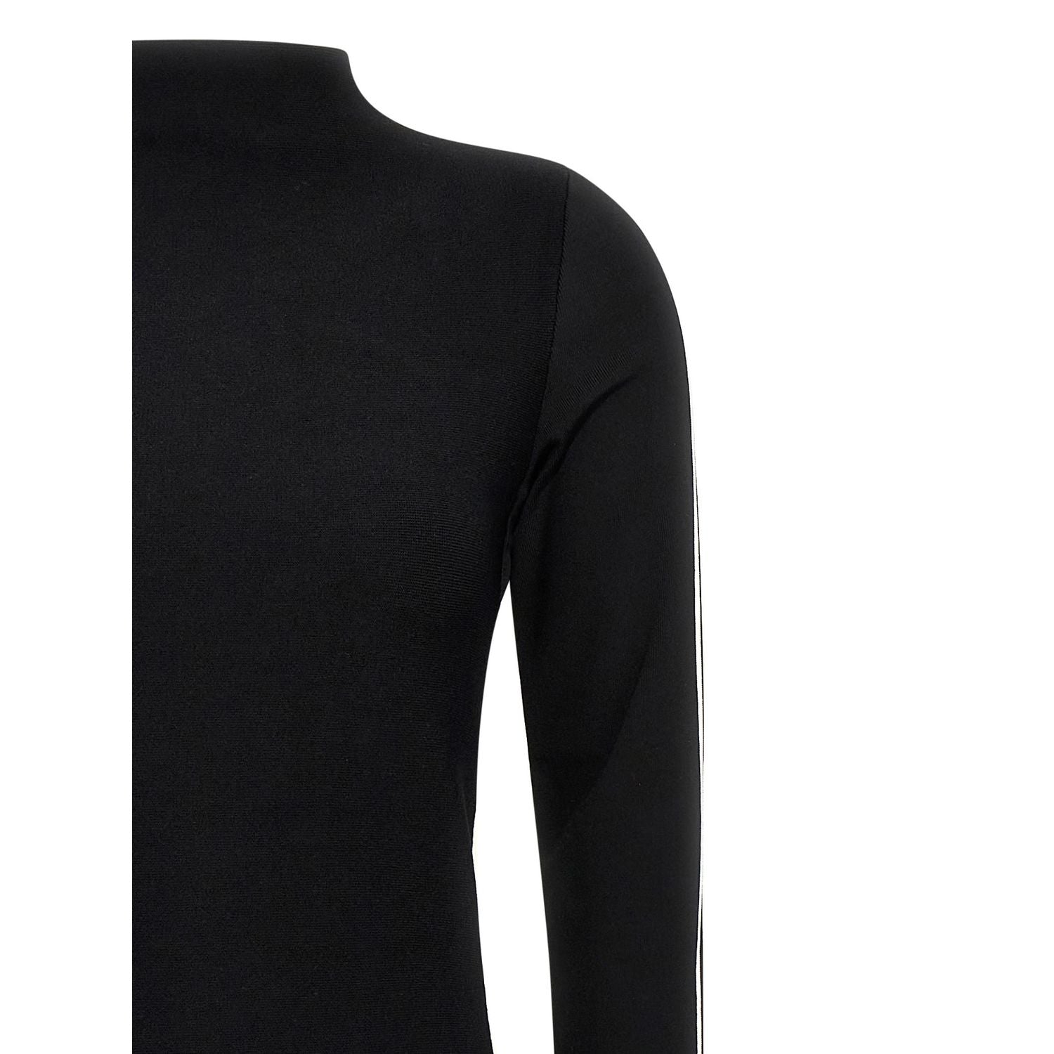 Sportmax Bicolor Viscose Midi Dress