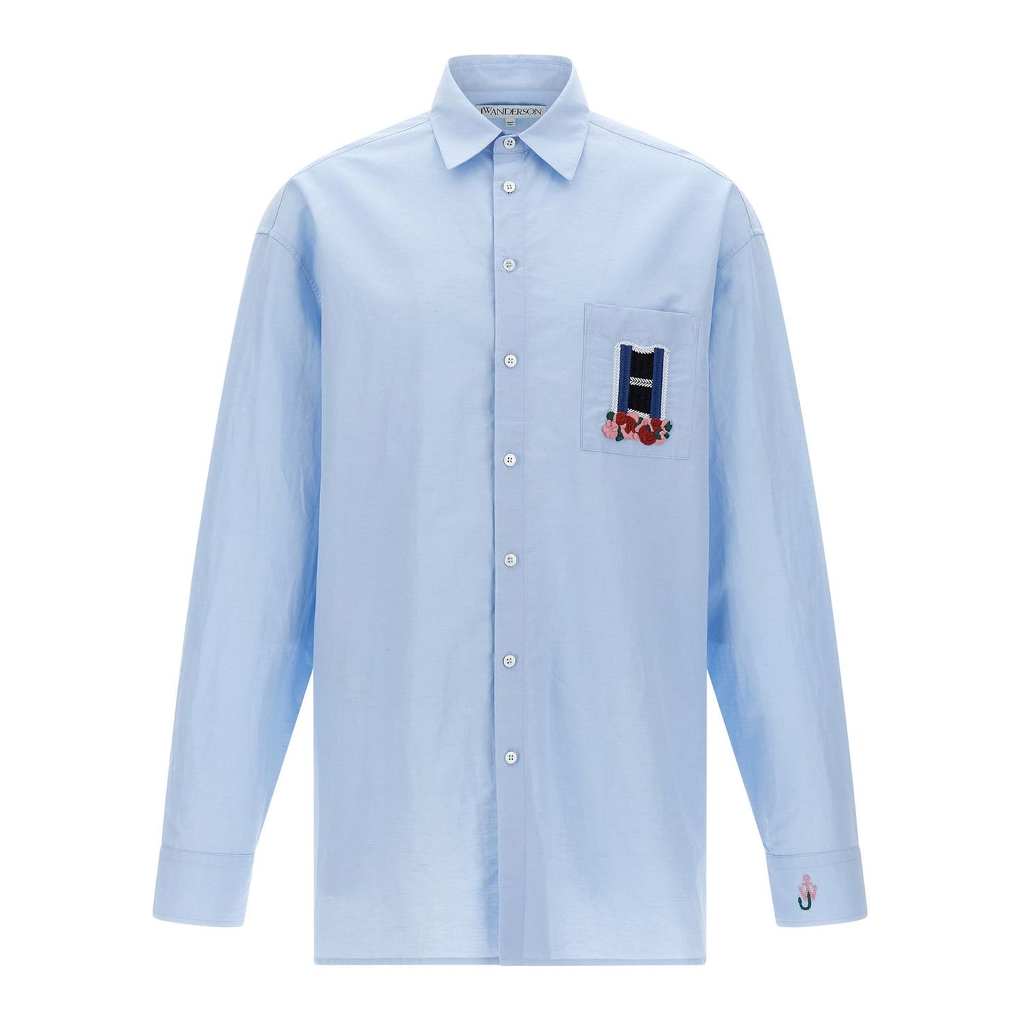 J.W.Anderson Blue Linen Blouse
