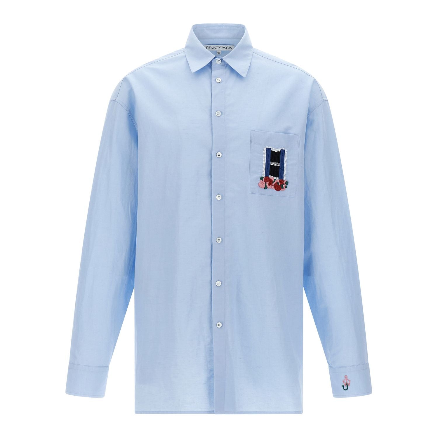 J.W.Anderson Blue Linen Blouse