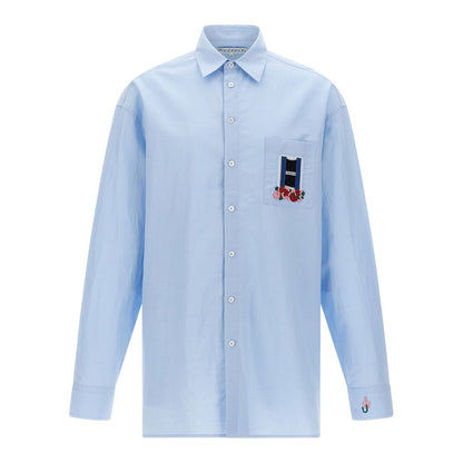 J.W.Anderson Blue Linen Blouse
