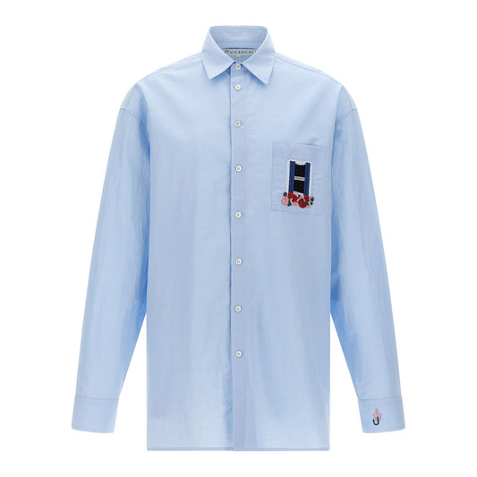 J.W.Anderson Blue Linen Blouse