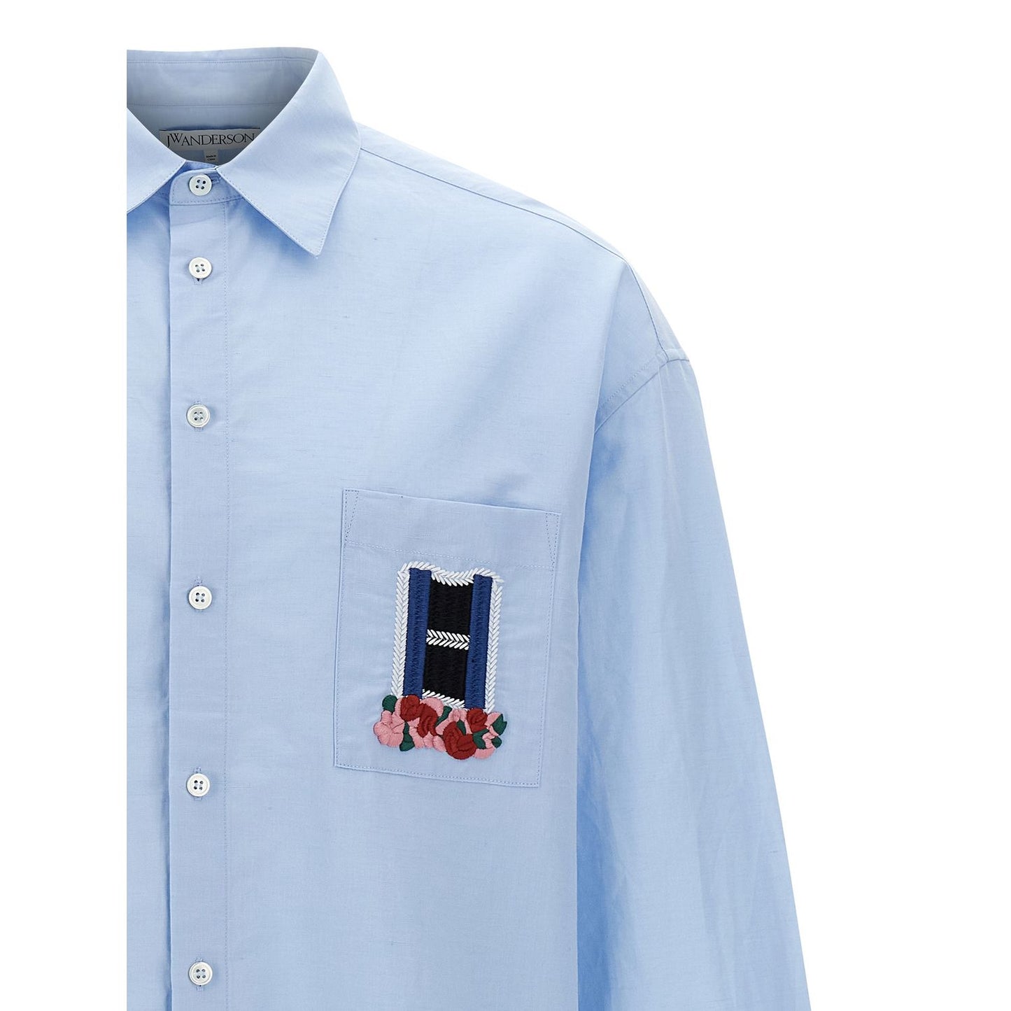 J.W.Anderson Blue Linen Blouse