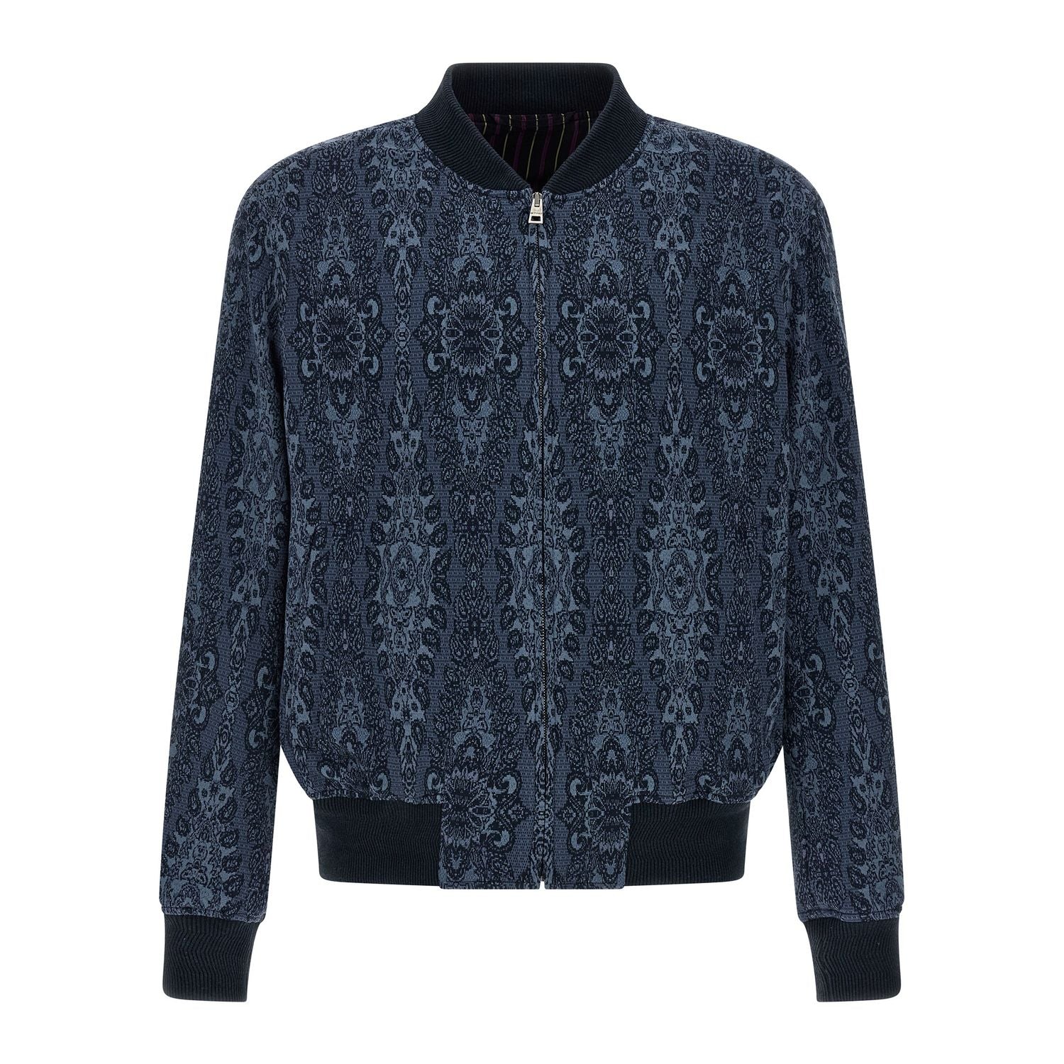 Etro Blue Cotton Bomber