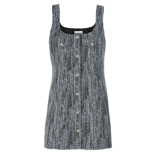 Ganni Multicolor Cotton Short Dress